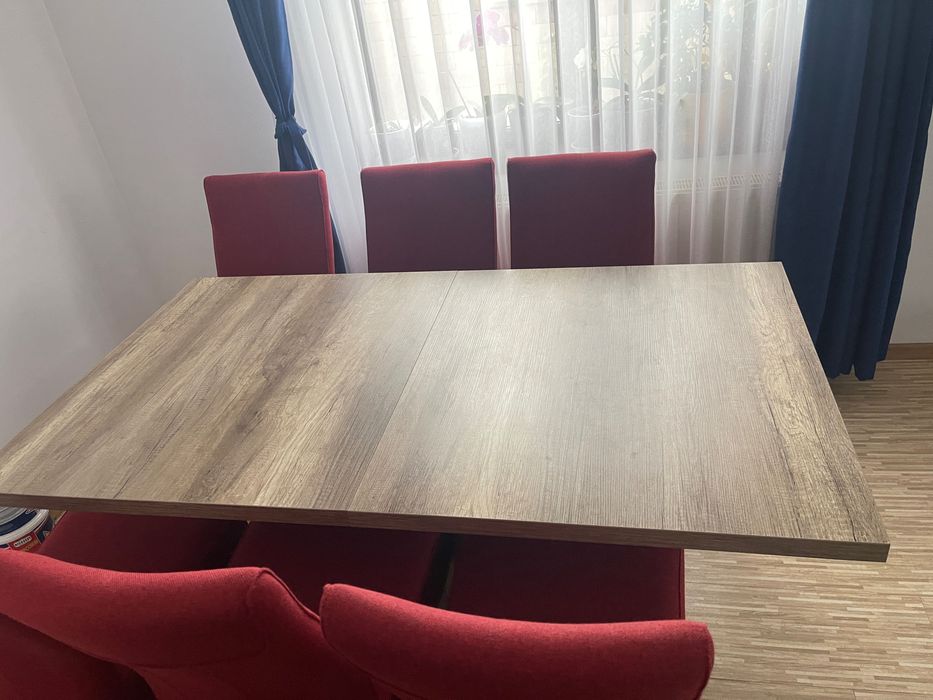 Masa living Naturlich extensibila +6 scaune living