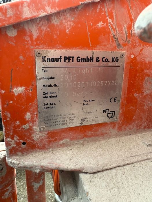 Машина за мазилка PFT G4 Light II