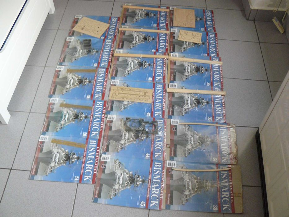 15 Numere Reviste CUIRASATUL BISMARCK Sigilate De La Editura Hachette