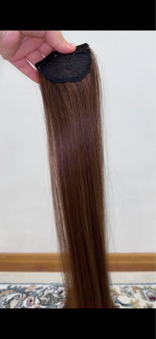 волосы на заколках