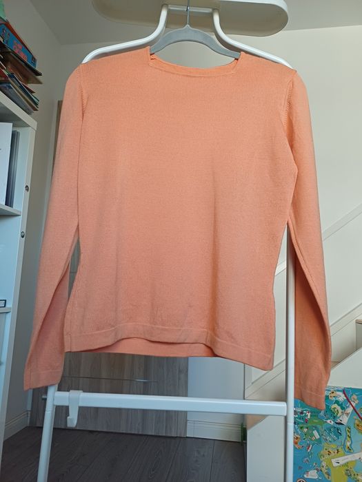 Pulover cardigan lana merinos casmir S M L