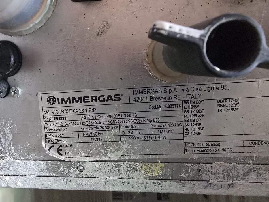 Dezmembrez / Immergas Victrix EXA 28 1 ErP (Placa defecta, a facut scurt)