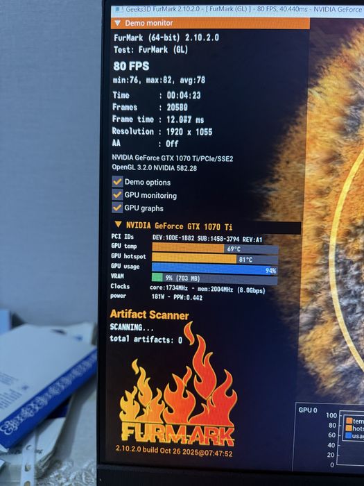 Видеокарта gtx 1070 ti