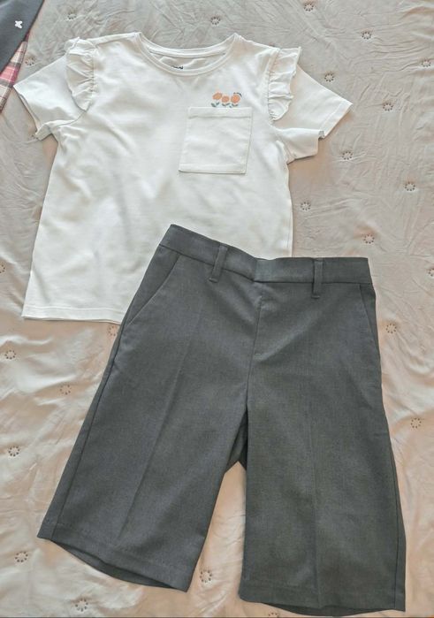 Pantaloni scurți  H&M mar. 8-10ani si tricou