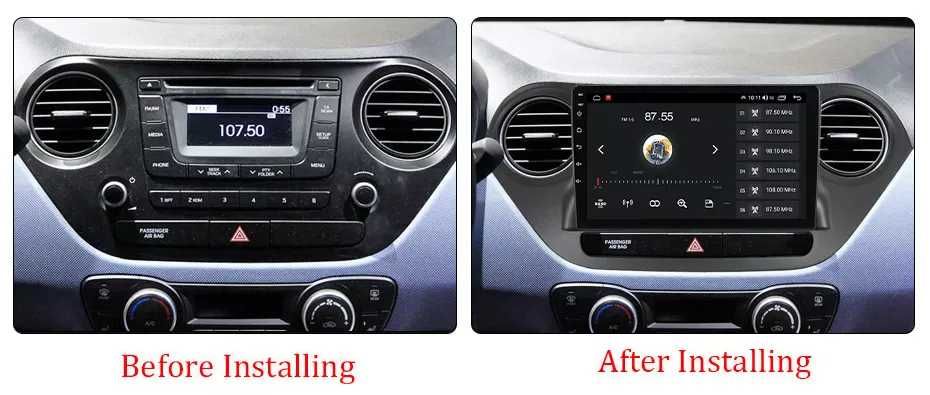 Navigatie Android 14 Hyundai i10 2014-2017 1/8 Gb Waze CarPlay +CAMERA