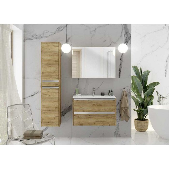 РАЗЧИСТВАМЕ Склада горен шкаф за баня SLIMLINE I