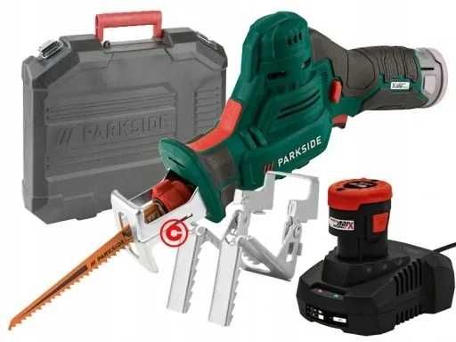 Акумулаторен трион за клони подрязване Parkside 12V с батерия зарядно