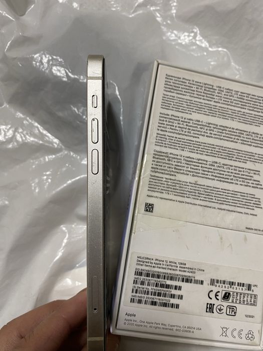 Айфон 12 ақ түсті 128 гБ