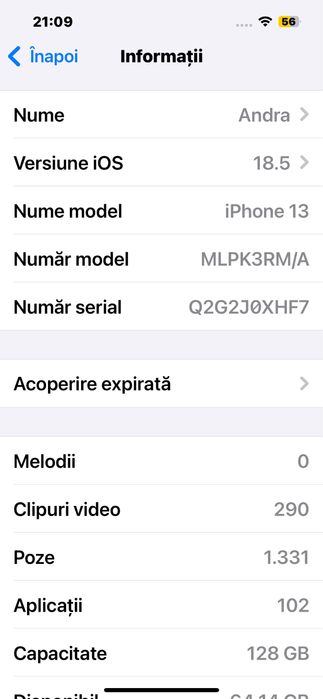 iPhone 13 – 128 GB – funcțional