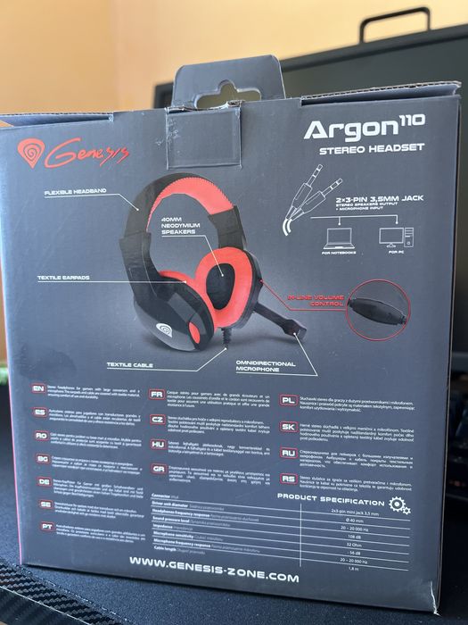 Слушалка Genesis Argon 110, микрофон