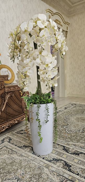 Орхидея Искуственный цветы гелевый супер моющие новый