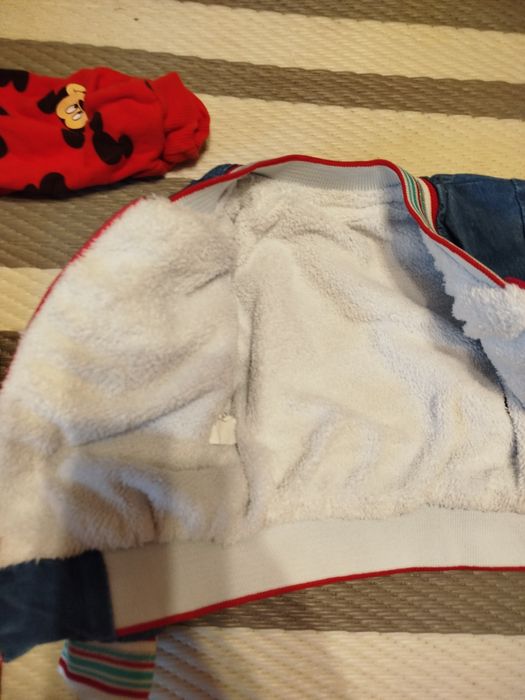 Лот от дънково яке и ромпър