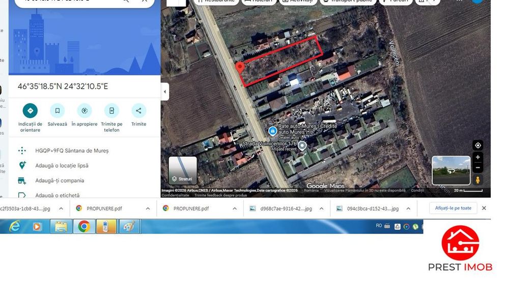 Teren intravilan de vanzare, 1150 mp ,str. Voinicenilor, Targu Mures