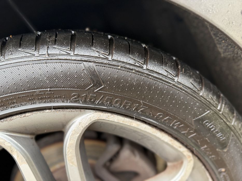 Jante mercedes R17 5x112 cu anvelope vara 215/50r17 dot2024