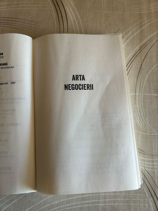 Arta negocierii.