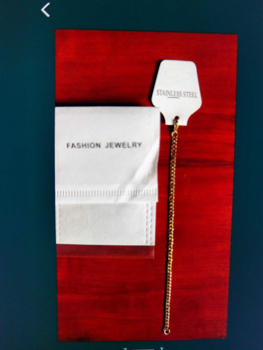 Brățară din inox suflat cu aur.