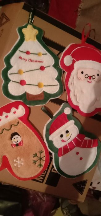 Полотенца, подарочные Новогодние прихватки Турция  смф.1-6