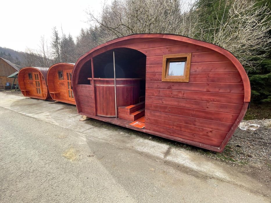 Ansamblu sauna si ciubar calitate premium