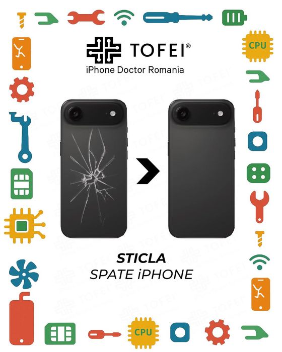 Sticla spate originală swap iPhone 16 White Alb