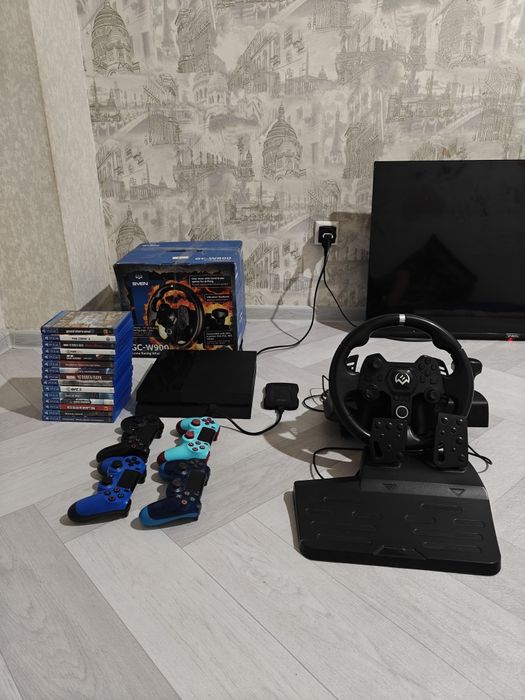 Playstation 4 плейстейшен пс4 руль диски