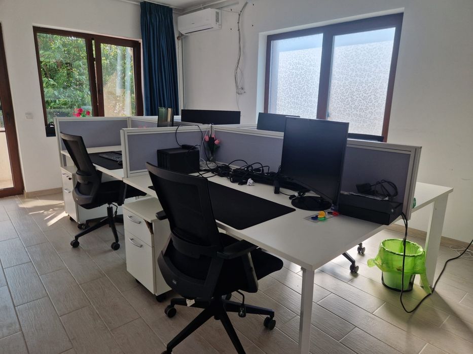 Statie de lucru modulara pentru 6 persoane - cu sertare incluse