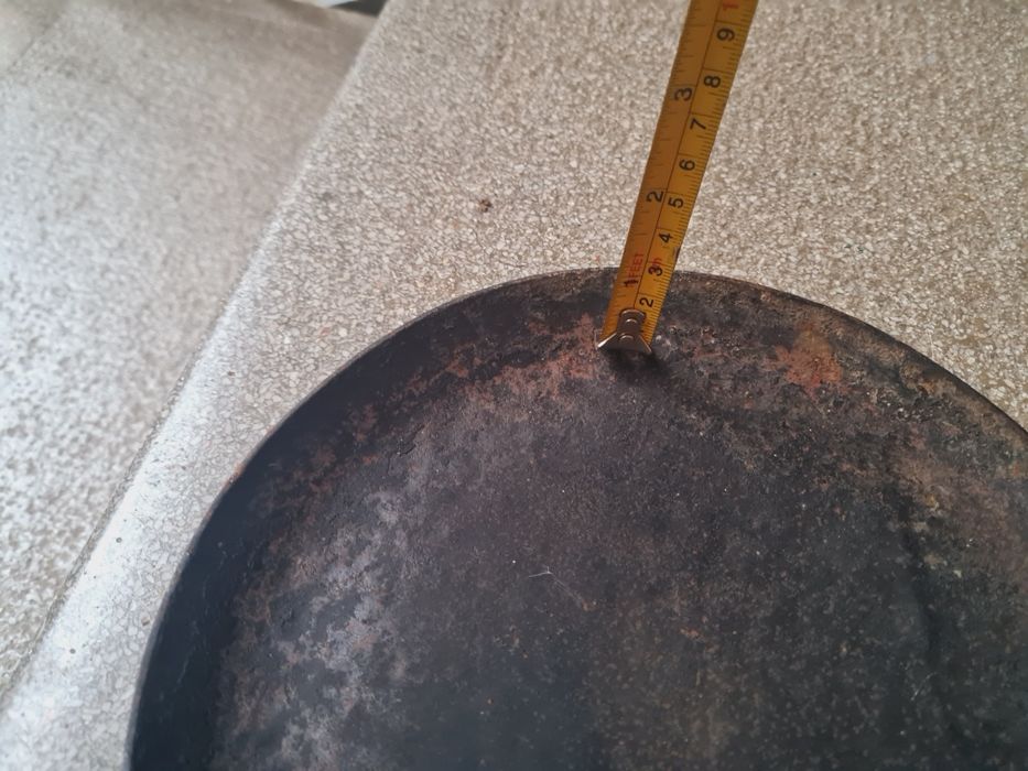 Tigaie veche din otel carbon, anii 50-70