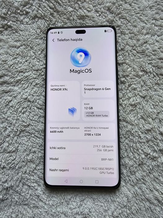 Honor X9c  12+12/256GB IDEAL
