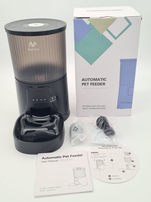 IMIPAW Hrănitor Automat Wi‑Fi 4 L – Pisici & Small/Medium Dogs
