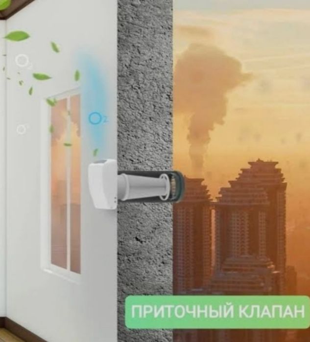 Вентиляционные приточные клапана