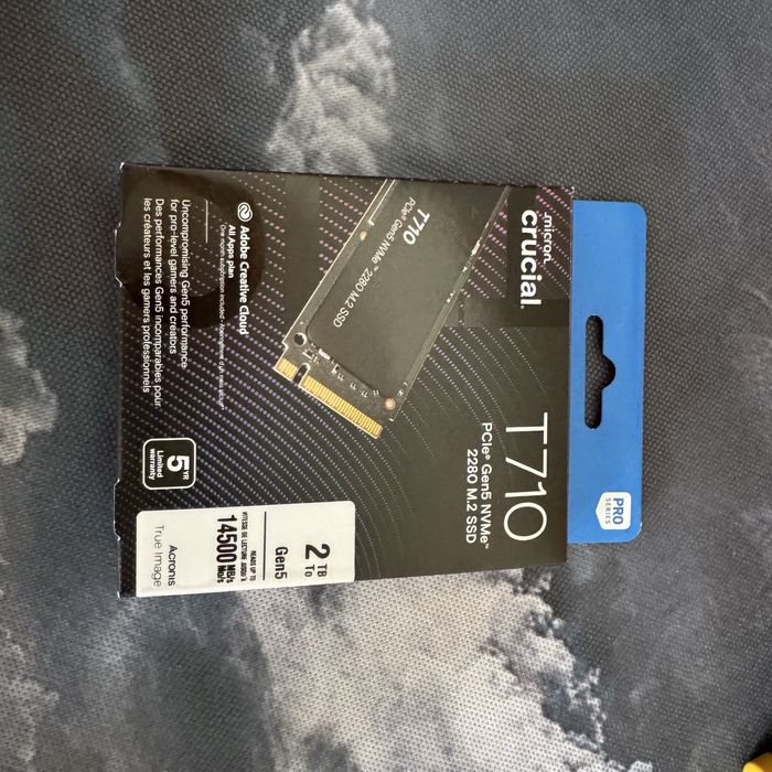 SSD Crucial 2TB 14500MB.s Gen5 Nvme