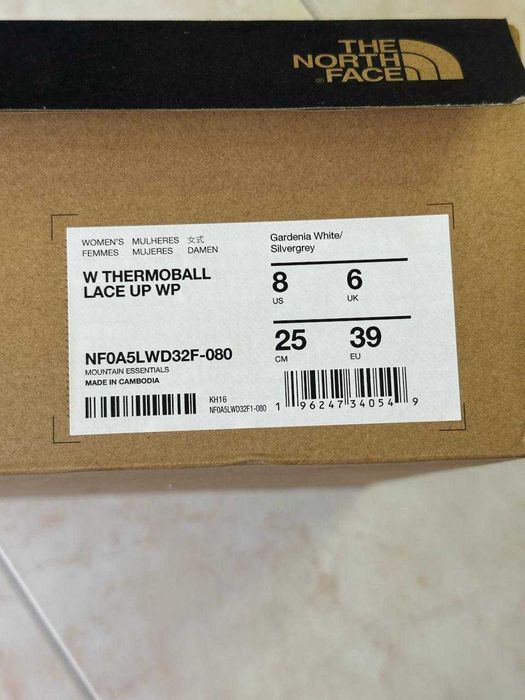 Дамски зимни боти The North Face ThermoBall Lace Up WP водоустойчиви