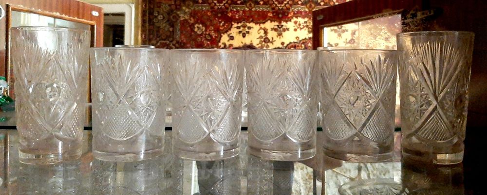 Бокалы Фужеры стопки хрустальные  СССР