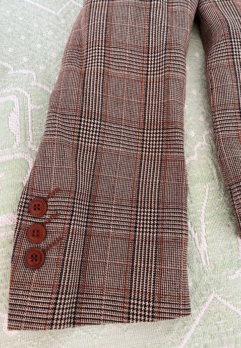 El Corte Inglés Women's Plaid Blazer – Size 46