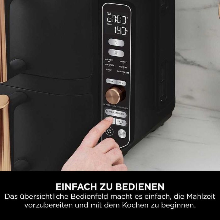 Нов Фритюрник с Горещ Въздух Еър Фраер Ninja - SL400EU, 2 години Гаранция, 2470W, 9.5 л