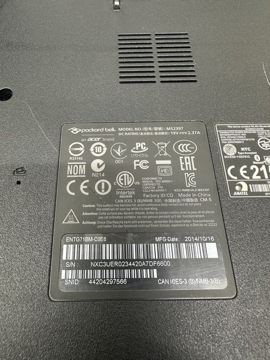 Ноутбук Packard Bell