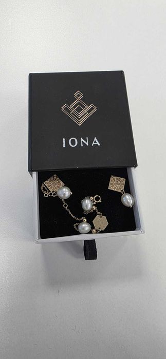 Cercei cu perle veritabile de cultura IONA DESERT WIND, Aur 14K
