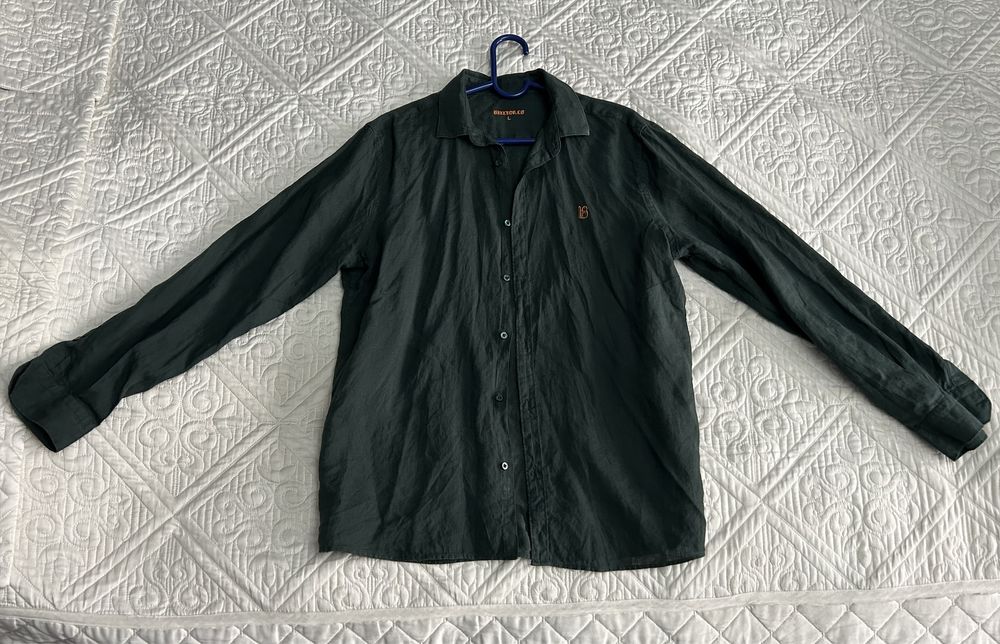 Рубашка мужская лен новая