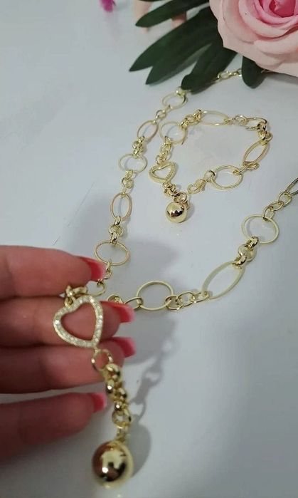 Bijuterii din otel inoxidabil placat cu aur