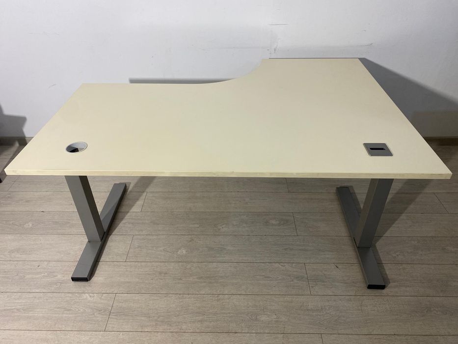 5 Buc. Birou de Colț 160X120 cm; Masă Lucru Cadru Metalic