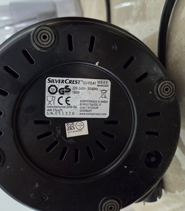 Silvercrest storcător de fructe și legume