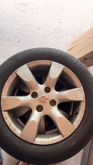 Jante aliaj Peugeot 16” + anvelope Continental/Michelin  205/55 R16
