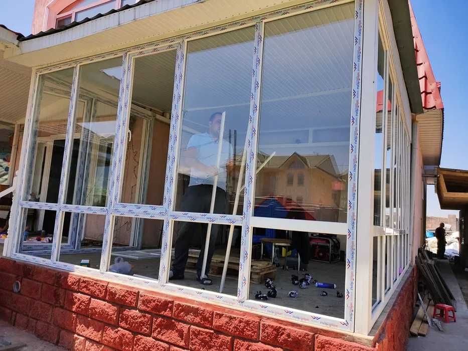 Пластиковые Окна Астана Цена Установка Витражи Балконы Откосы СКИДКА