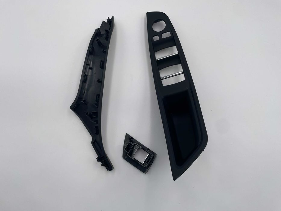 Set manere usa interior complet fata spate negru BMW Seria 5 F10 F11