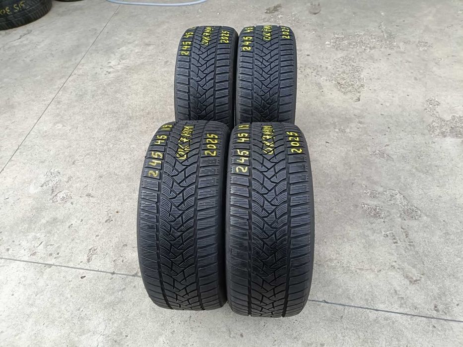 Set 4 anvelope de iarna 245 45 19 dunlop winter sport 5 profil 7 mm dot 2025