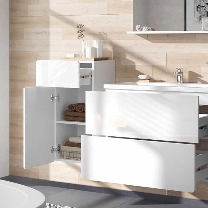 Шкаф Vicco Izan  36,6 x 76,6 см с чекмедже и врата