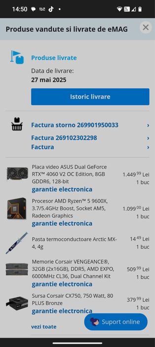 Placa video Asus RTX 4060