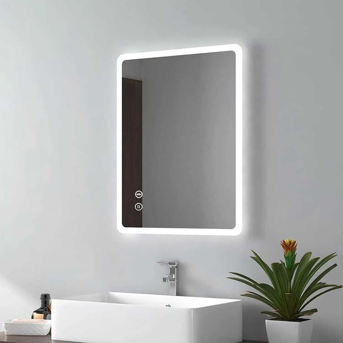 Oglinda baie Led ,60cmx90 cm , montare vertical-orizontal, dezaburir