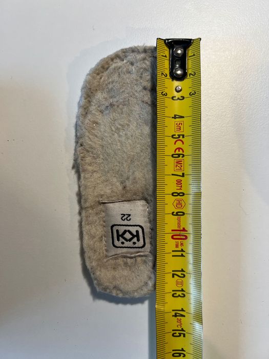 Боси кожени боти „Колев и Колев“ с вълна, 22 размер