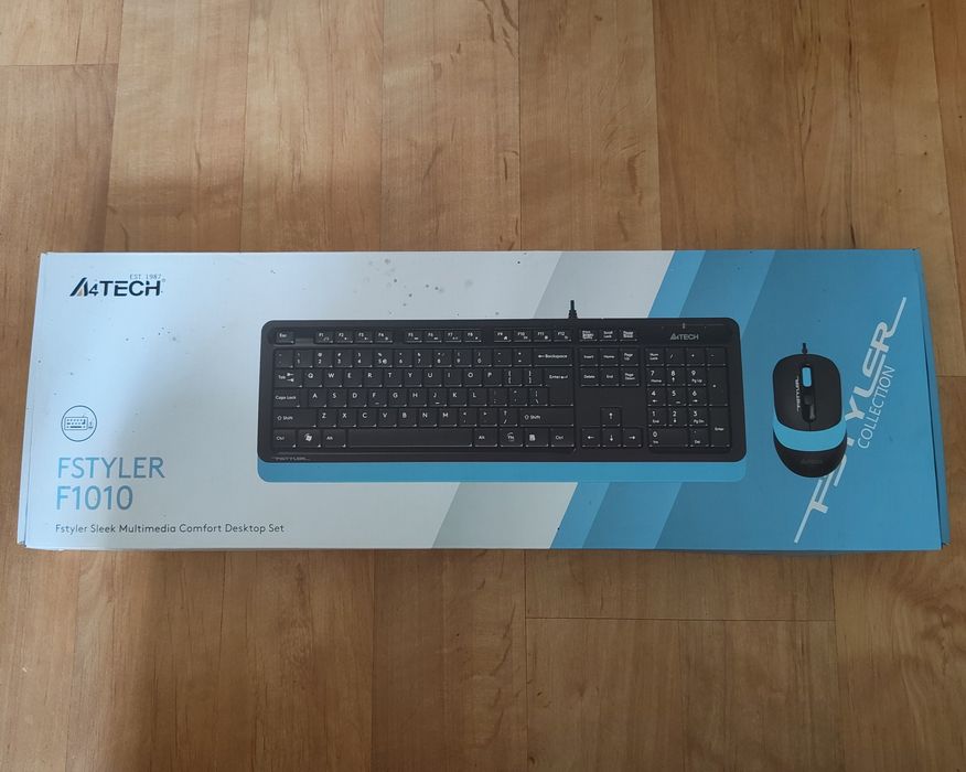 Комплект клавиатура и мишка A4TECH Fstyler F1010 с USB кабел