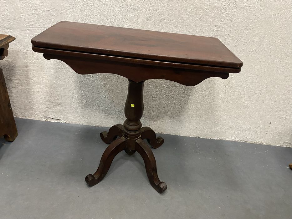 Викториански стил конзолна маса за карти махагон England 1950–1960